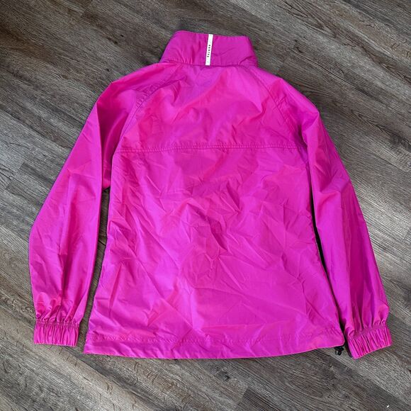 Oakley Womens Medium Windbreaker Jacket Hot Pink Full Zip Outdoor - Picture 2 of 4